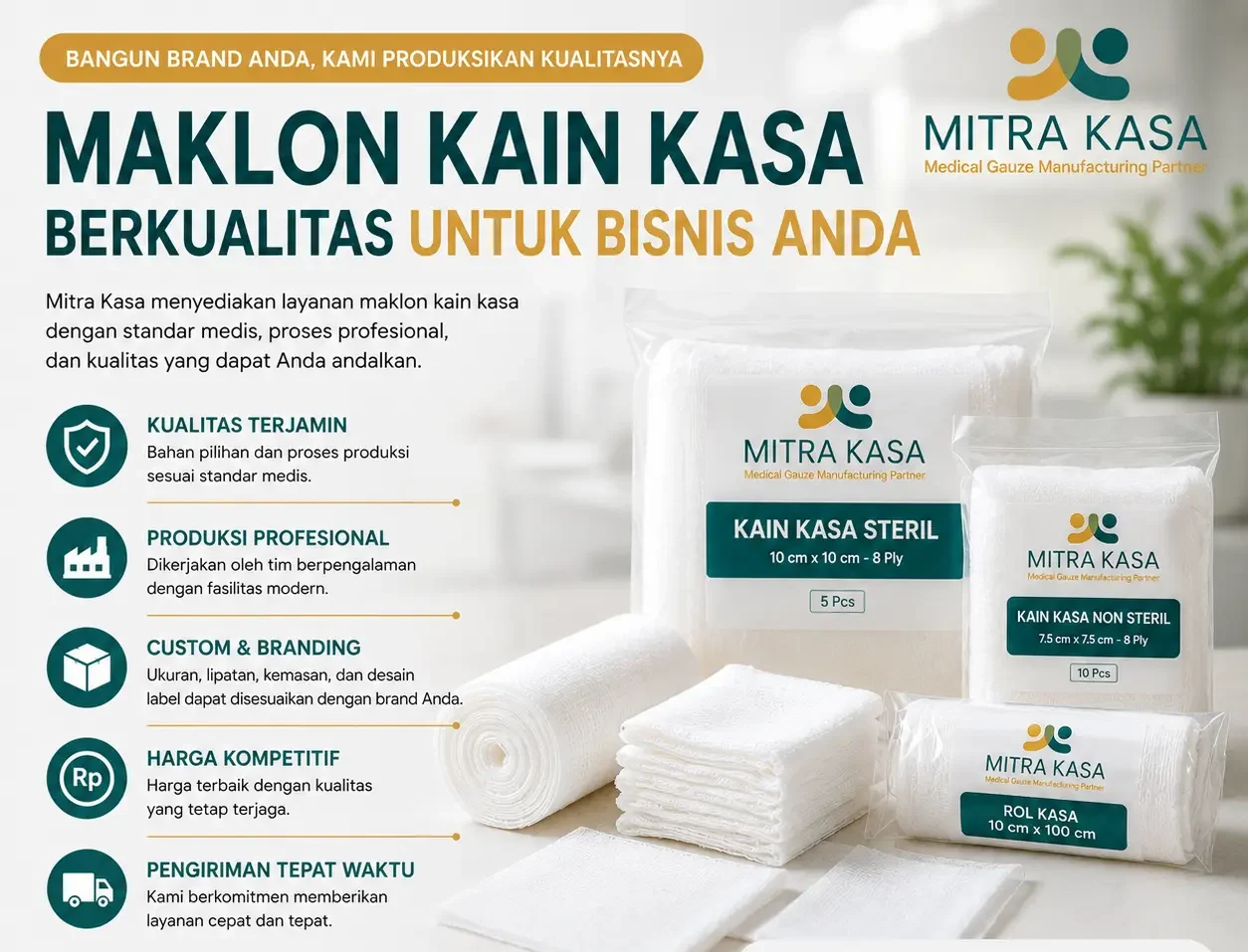 Maklon Kain Kasa Berkualitas